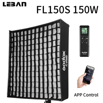 

Godox FL150 150W Flexible LED Video Light Rollable Cloth Lamp + Honeycomb Grid Softbox + Controller + Remote Control and APP