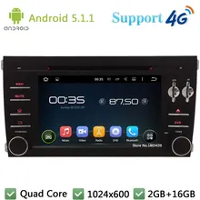 Quad Core 7″ 1024*600 Android 5.1.1 Car DVD Player Radio Stereo Screen FM DAB+ 3G/4G WIFI GPS Map For Porsche Cayenne 2003-2010