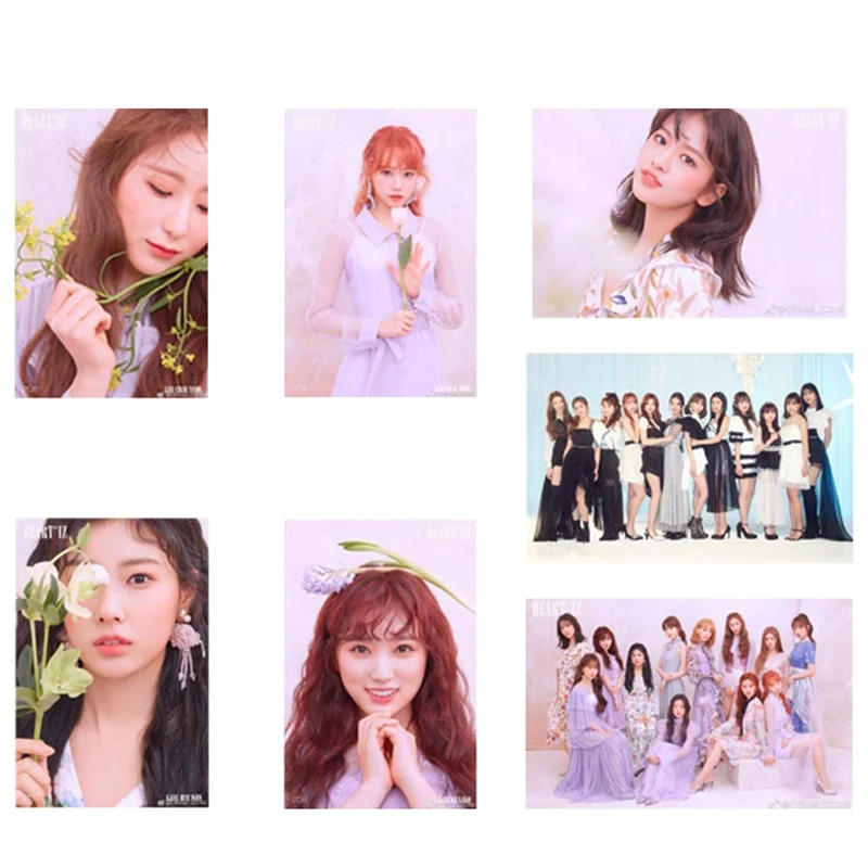 

IZ*ONE IZONE 2nd Mini Album HEART*IZ COLORIZ LOMO Card Set Photo Card PVC Crystal Card Stickers For Bus Student Card