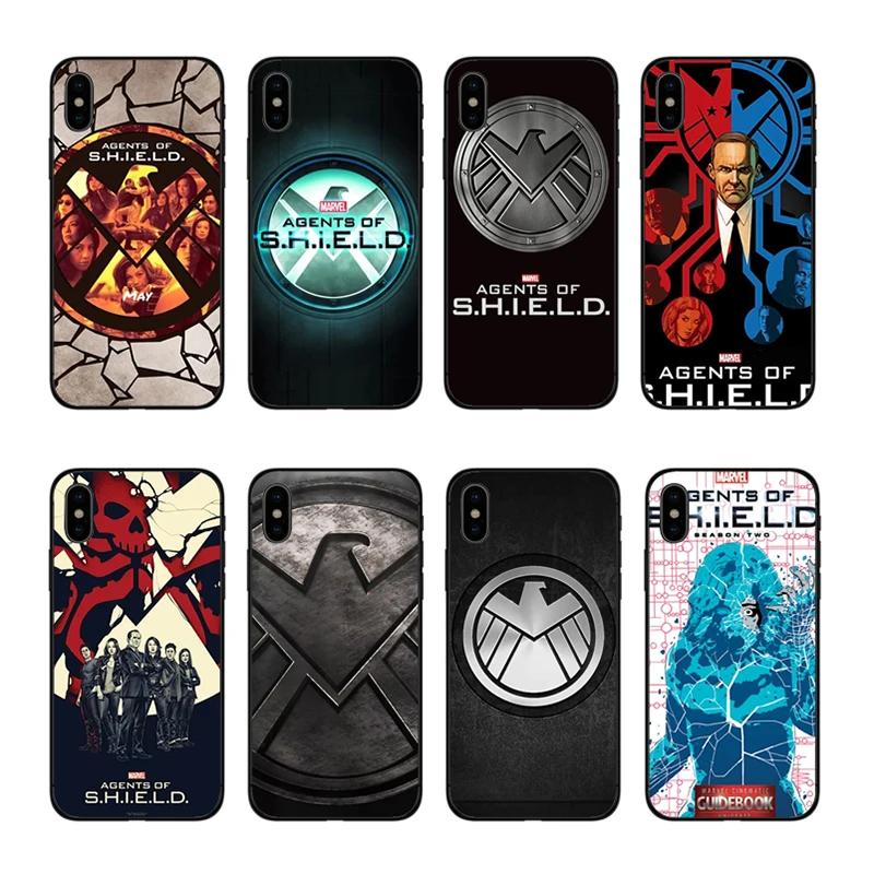 

IMIDO Season shield Marvel Soft Silicone capa Case Back Phone Case For iPhone 8 7 6 6S Plus X XS XR XSmax 7 8 plus Cover