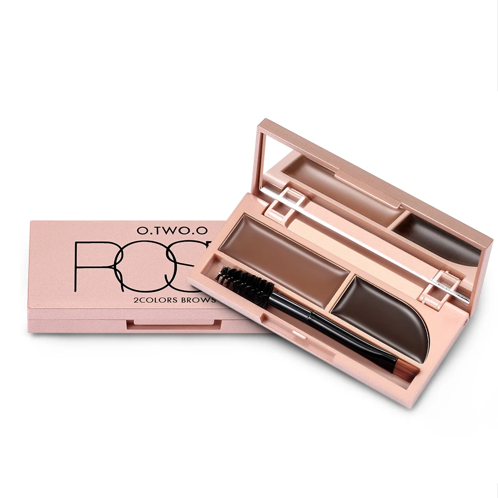 O.TWO.O Eyebrow Powder 2 Colors Eye Brow Gel Natural Eye Makeup Palette