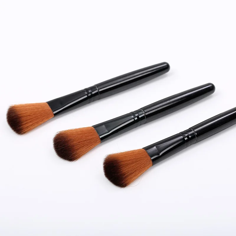 

single liquid Foundation Makeup Brush Pro BB CC Cream Liquid Power Cosmetic Beauty Essential Angle Flat Top Make Up Brush Tool