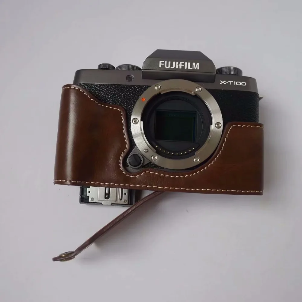 Sacchetto Della Macchina Fotografica Per Fujifilm Xt100 Xt-100 Xt200 Xt-200 Macchina Fotografica Professionale Metà Caso Copertura Metà Corpo Batteria