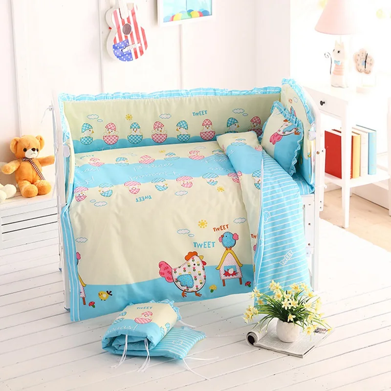 

5pcs/set Baby Bumpers Cotton Toddler Bed Protectors Cartoon Kids Crib Cushions Baby Crib Bumper Baby Bedding Set Pillow Backrest