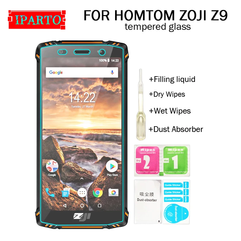 HOMTOM ZOJI Z9 закаленное стекло 100% хорошее качество премиум 9H Защитная пленка для
