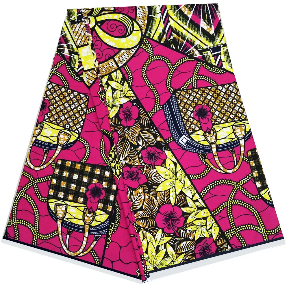 

2019 Printed pattern 100% cotton material Dutch wax African wax prints fabric 6 yards