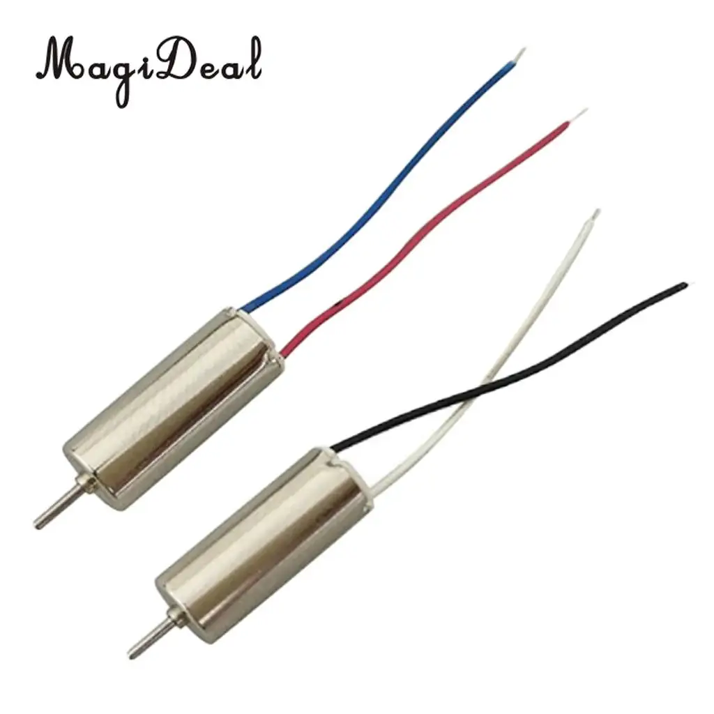 MagiDeal 2Pcs/Lot Metal CW CCW Motor Electrical Machine for SYMA X20 X20W RC Drone Quadcopter Spare Parts Accs