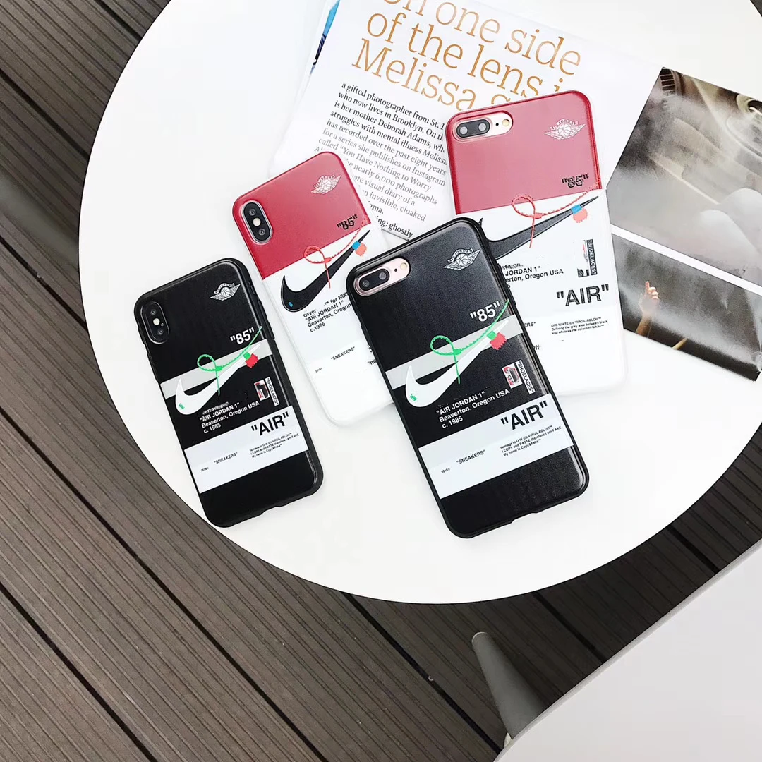 

Fashion Sports Brand Air Jordan Soft Phone Case For Iphone X Xs Max Xr 8 7 6 6s Plus 3d Relief Silicon Cover Street Off Ow Coque
