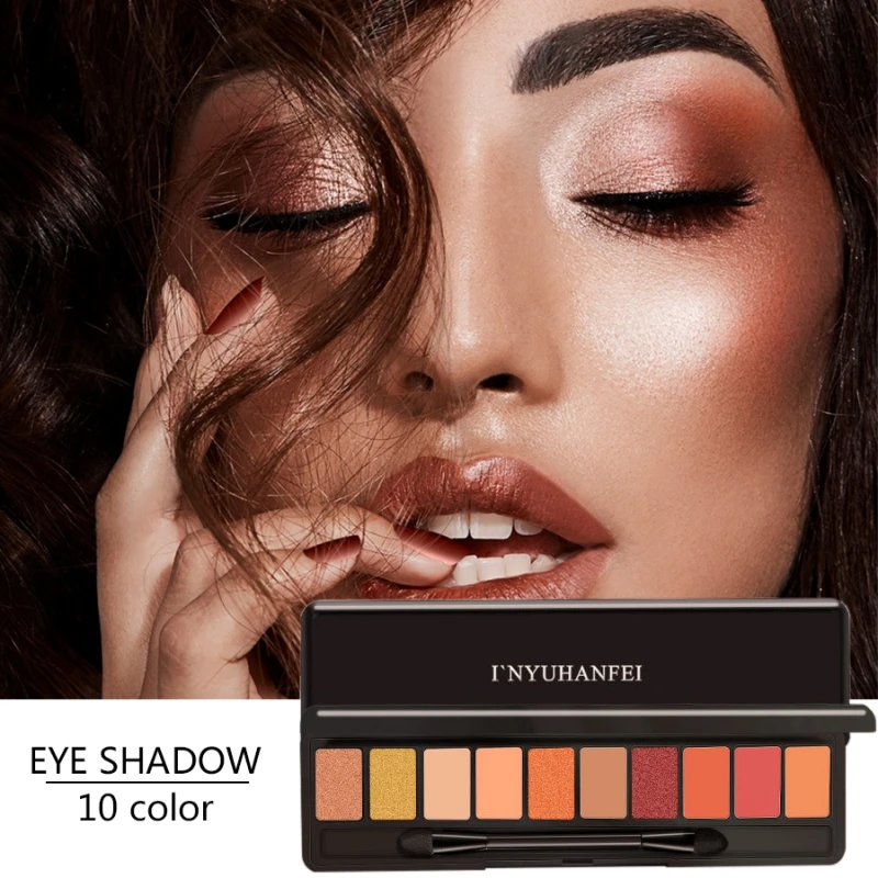 

Natural Fashion eyeshadow palette 10 Colors Matte Eyeshadow palette Glitter eye shadow MakeUp set Cosmetics