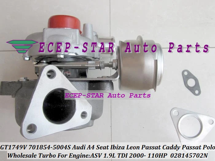 GT1749V 701854 701854-5004S 028145702N Turbo Turbocharger For AUDI A4 A6 Seat Cordoba Ibiza Leon Vw PASSAT Caddy Passat Polo 2000- ASV 1.9L TDI 110HP (2)