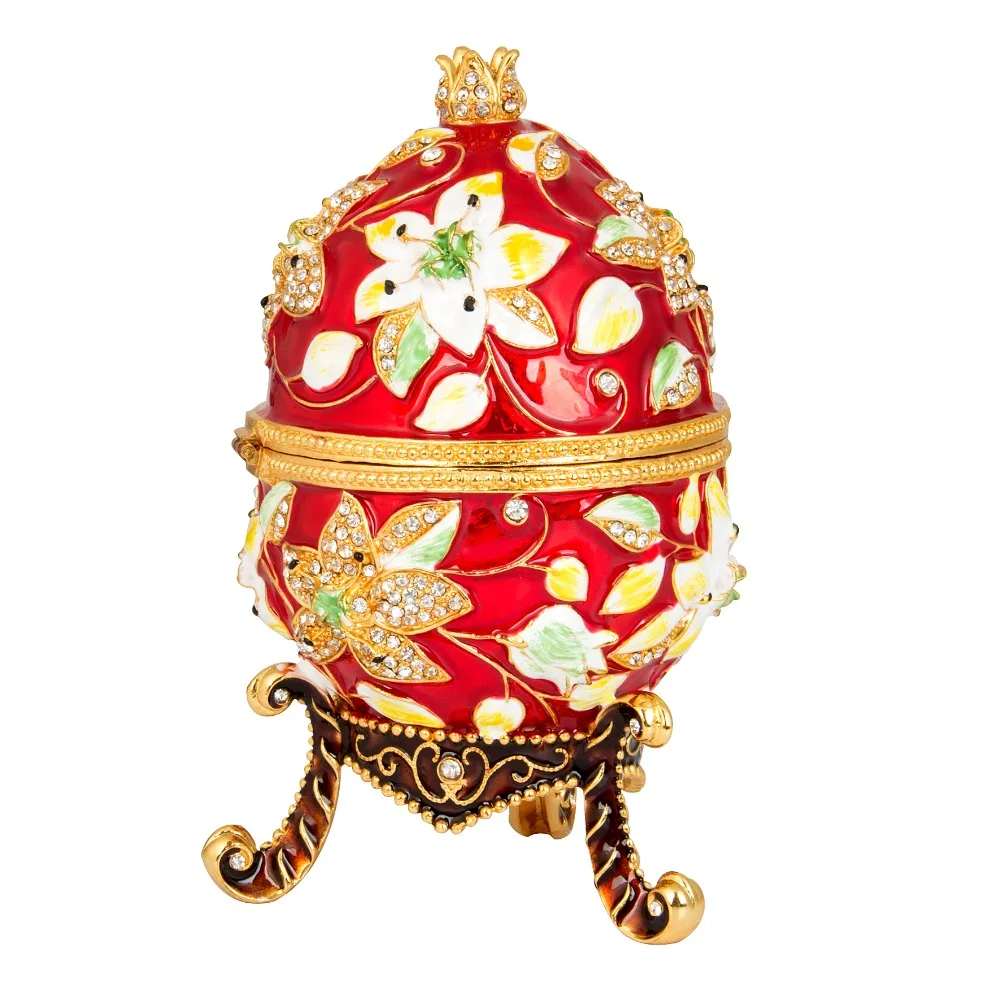 Бренд FLETCHER металлический материал красивое яркое цветное яйцо Faberge для украшения