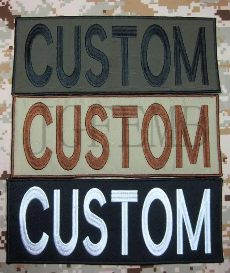 Custom name Tapes Text brand Morale tactics Military Embroidery patch