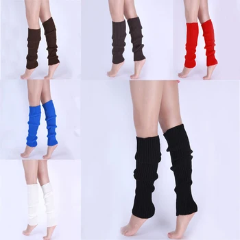 

Punk Solid Black Cool Knit Long Socks Women Outdoor Knee High Elastic Leg Warmers 2020 Lady Warm Slim Gothic Hip-hop Rock Sock