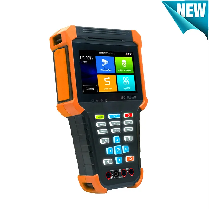 

New 4K H.265 IP Tester SDI Camera tester TVI CVI Camera tester 5MP AHD Camera test with Digital Multimeter cctv tester