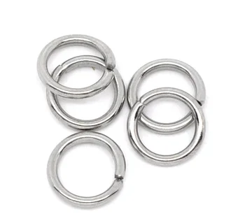 

FUNIQUE New Fashion 500 Stainless Steel Open Jump Rings 7mm Dia. Findings