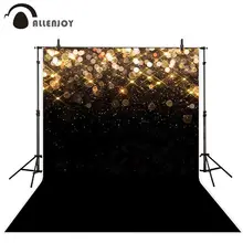 Allenjoy боке фото фон блестящие золотисто-черные праздничные вечерние фоны для фотосъемки на заказ