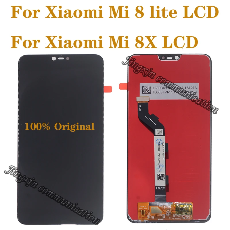 

Original display for Xiaomi Mi8 Lite LCD + touch screen digitizer, can replace for Mi 8X LCD monitor mobile phone repair parts