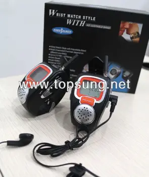 

New Version 2pc freetalker watch walkie talkie set 22-channel for children 2 way radio watch w/ 121 private code up to 3km