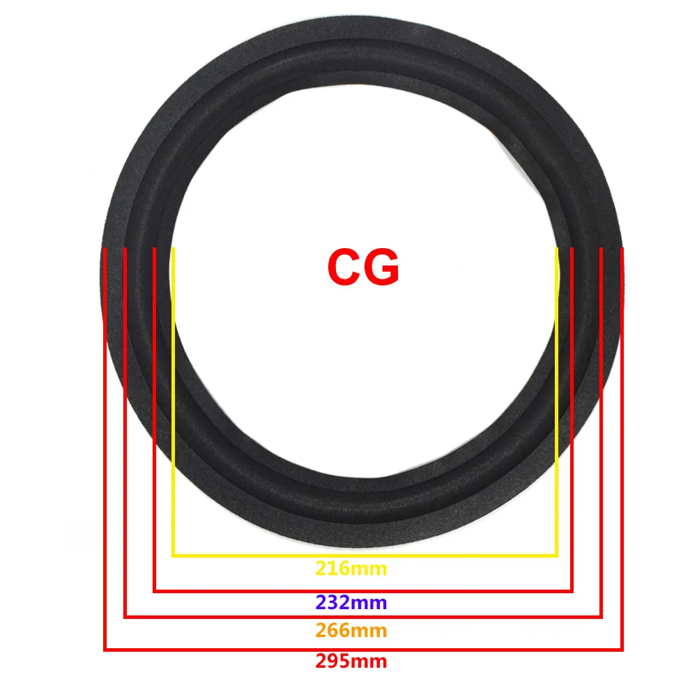 12 дюймов кольцо из вспененного материала для динамика с объемным краем НЧ-динамик ремонт складной край кольцо сабвуфера DIY аксессуары для ремонта Подвески динамика - Цвет: CG