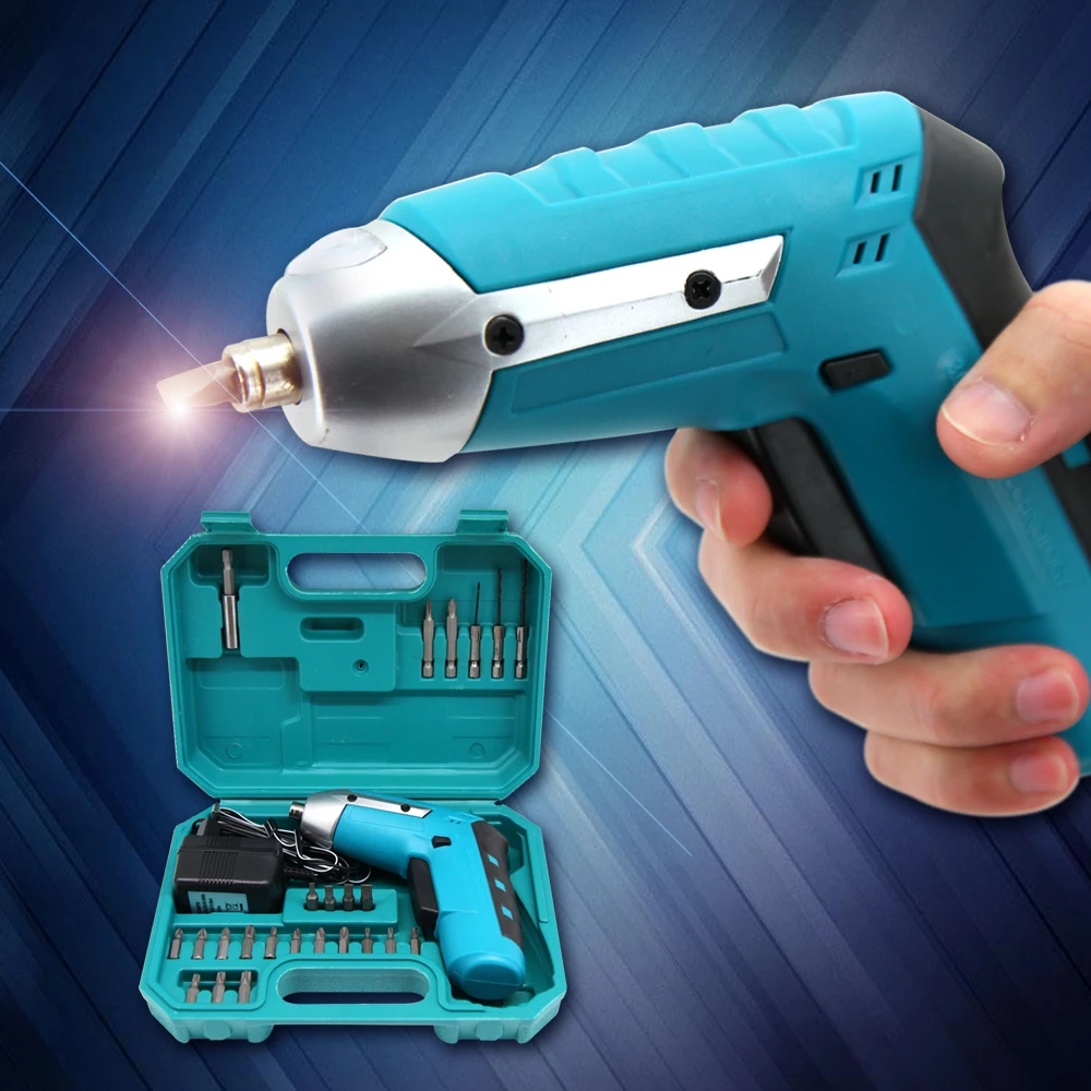 

East 3.6V Cordless Lithium-Ion Battery Screwdriver Power Drill with Led light 21 Piece Screwdriver Bit and Wood Drill Bit Set