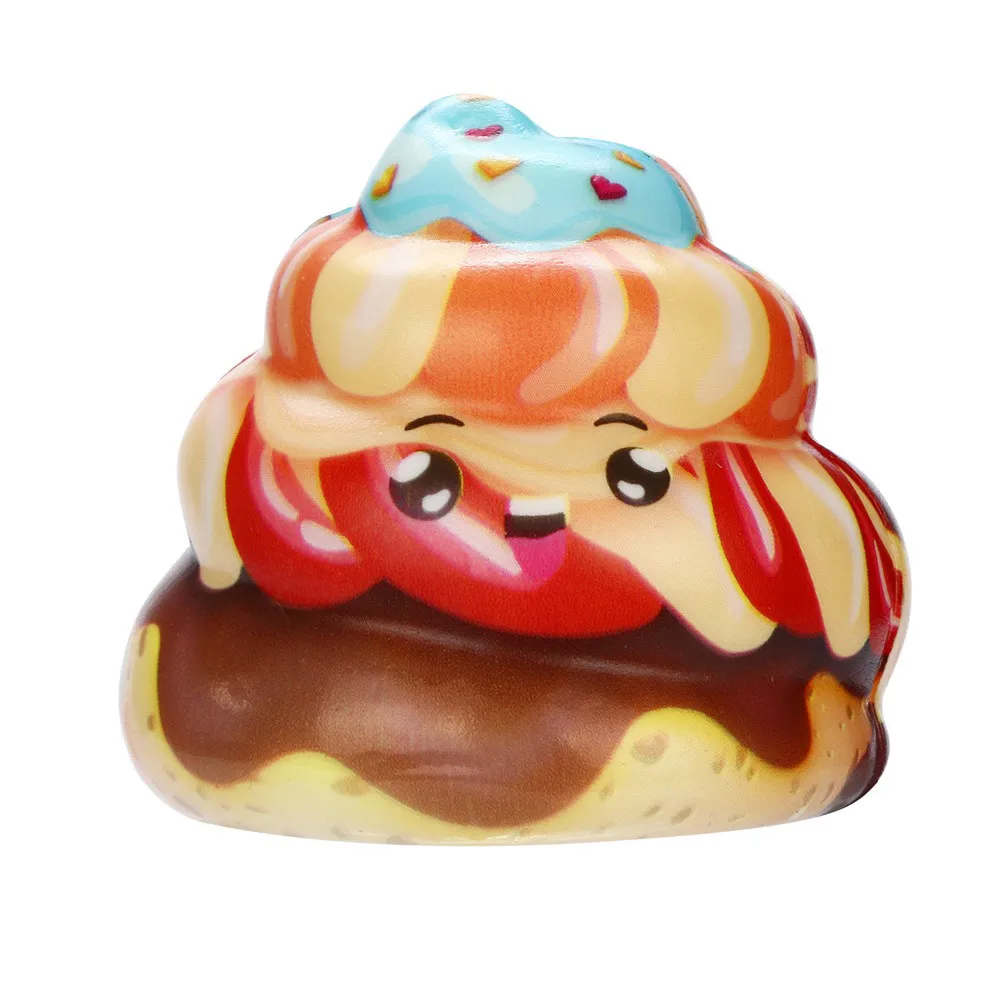 Squeeze soft Squishies Kawaii крем торт Poo медленно поднимающийся крем ароматический снятие стресса забавная игрушка в подарок Z0328