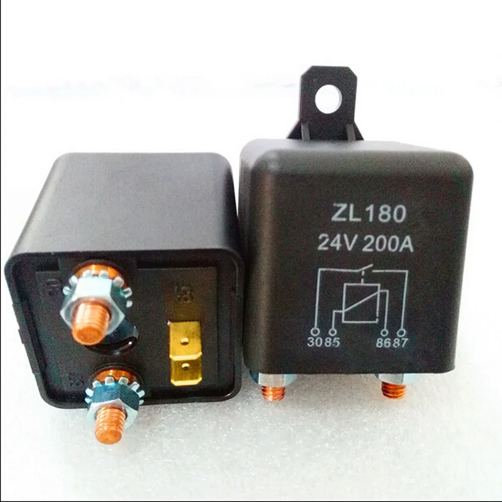

Automobile relay ZL180 normally open electromagnetic current 200 A DC24V 4 pin Auto starter relay