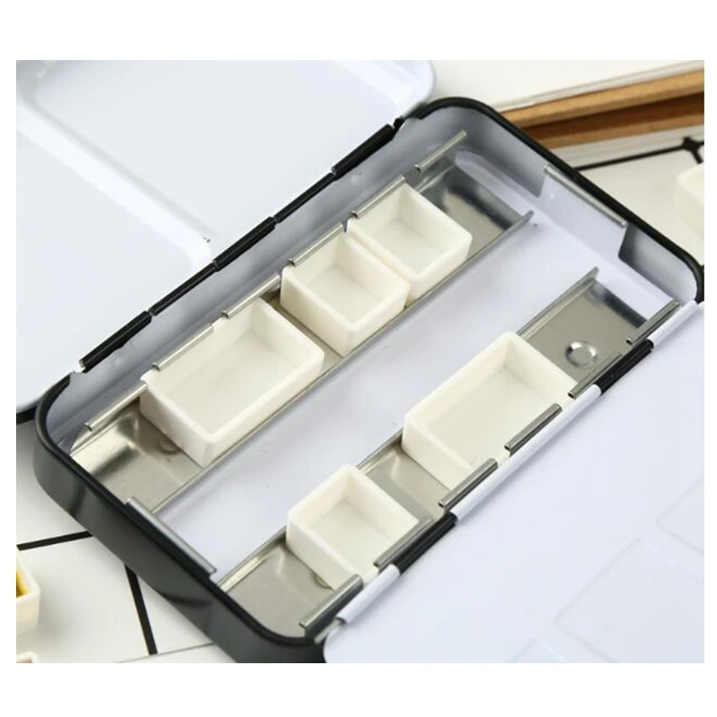 10 pcs Water Colour Artist Paints Empty Pan Full or Half Pans For Watercolour Painting Art Palette Supplies ZXY9164