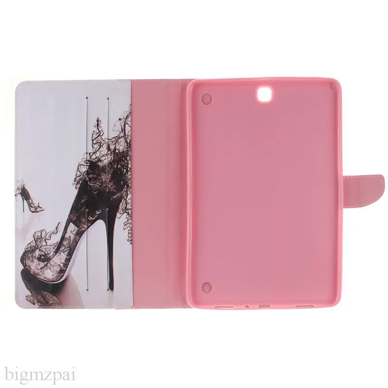 Fashion 2 Sides Painted Leather Case For Samsung Galaxy Tab A 9.7 T550 T551 T555 Tablet Cover 9.7 Inch Stand Wallet Flip Case  (72)