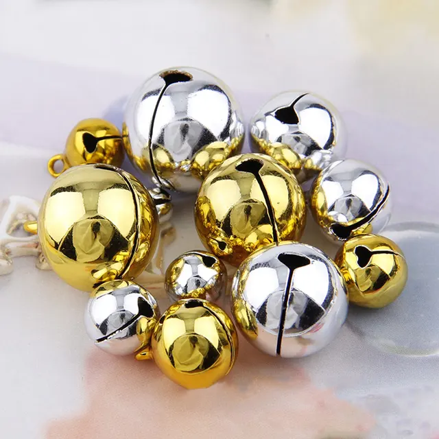 40PCs Gold Silver Jingle Bells Pendants Hanging Christmas Tree Inspiration Silver Bells Decorations 40PCs Gold Silver Jingle Bells Pendants Hanging Christmas Tree Inspiration Silver Bells Decorations