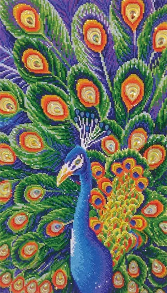 Meian,Special Shaped,Diamond Embroidery,Animal,Peacock,Full,DIY,Diamond Painting,Cross Stitch,Diamond Mosaic,Bead,Picture Decor