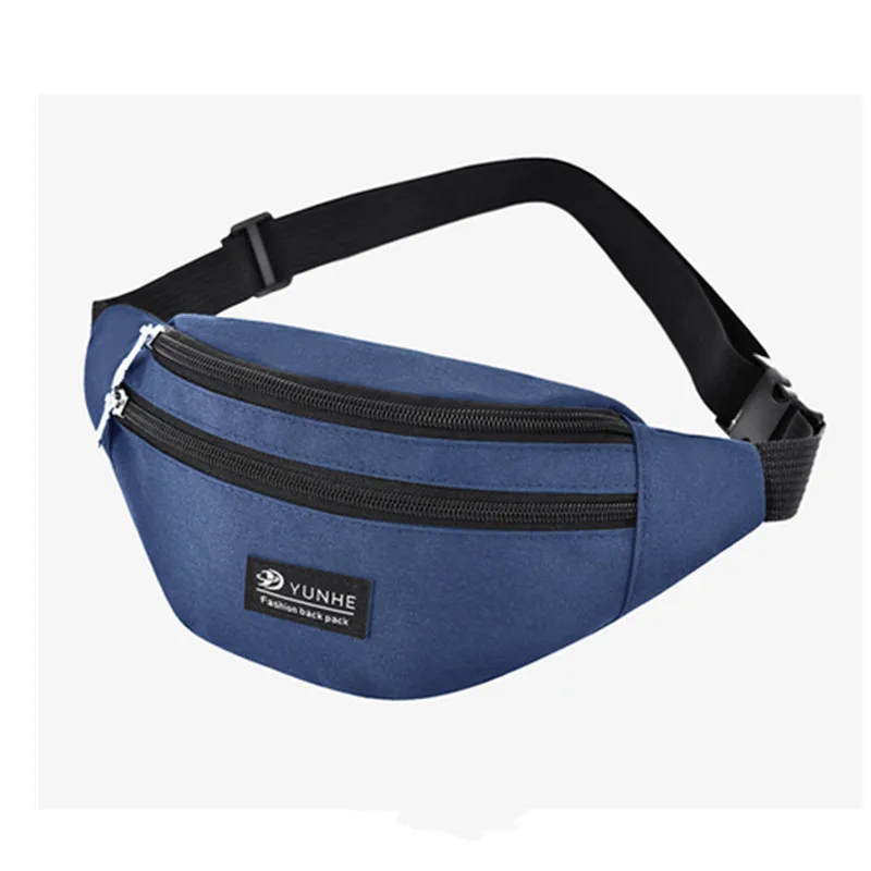 

Bisi goro Waterproof Wear-resistant sports phone banana bag Chest bag men women Outdoor Fanny pack oxford unisex Belt Waist Bags
