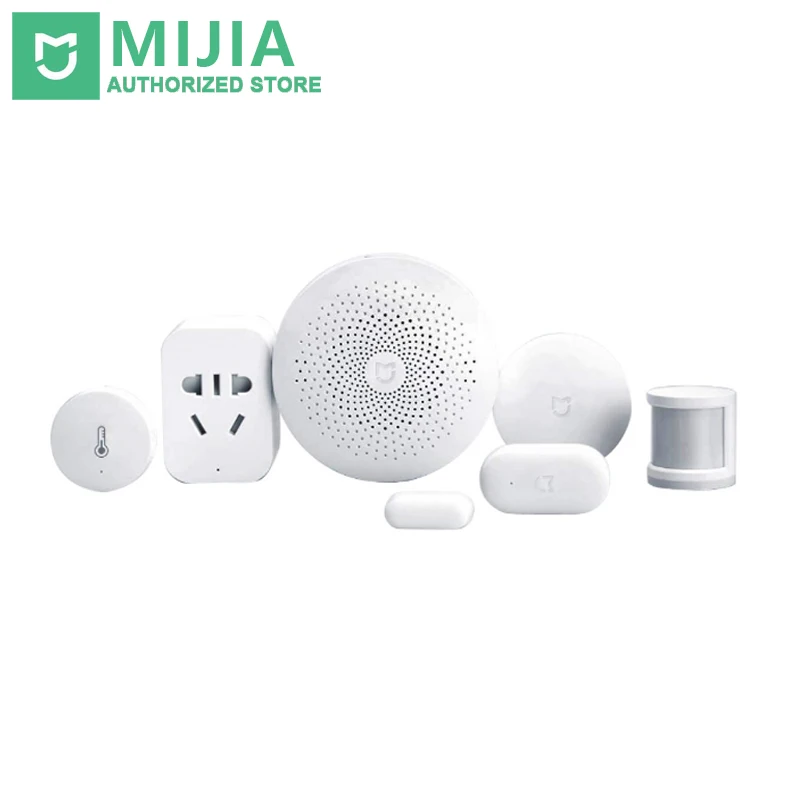 Xiaomi Smart Home Mijia 6 в 1 комплект шлюз двери окна Сенсор человеческого тела Сенсор Беспроводной переключатель многофункциональные умные устройства