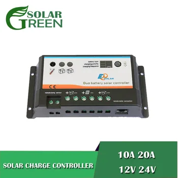 

10A 20A 12V 24V PWM EPIPDB-COM Dual Duo Two Battery epsolar Solar Charge Controller Regulators MT-1