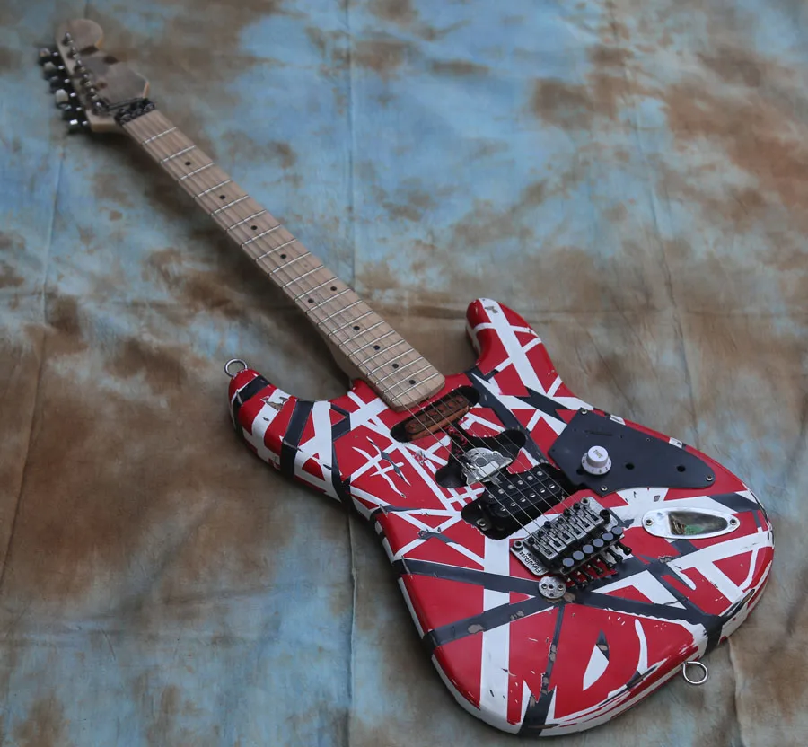 

Custom Electric Guitar, Aged ST Guitar Vintage/Relic, EddieVanHalen's Quality Guitar
