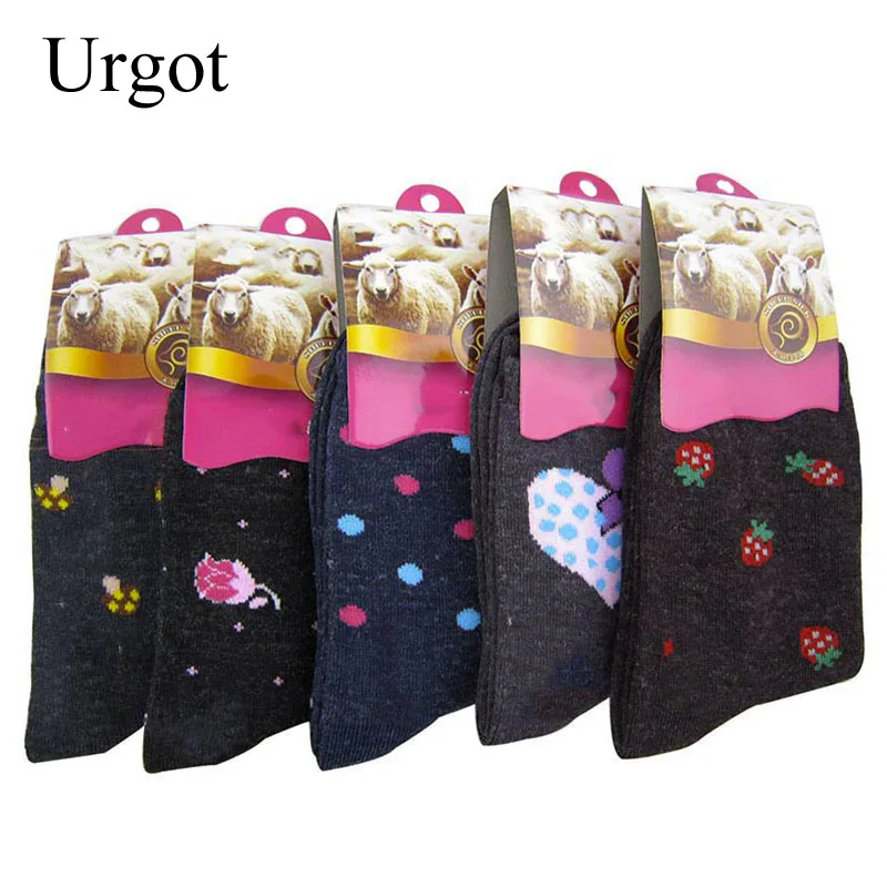 Urgot 12 шт = 6 пар женские шерстяные носки по цене изготовителя мягкие теплые практичные Прочные Женские носки женские высококачественные зимние носки