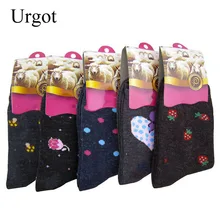 Urgot 12 шт = 6 пар женские шерстяные носки по цене изготовителя мягкие теплые практичные Прочные Женские носки женские высококачественные зимние носки