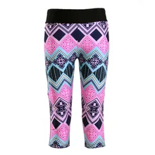 New 1228 Sexy Girl Women National Barrio Wave Plaid tartan 3D Print Workout Fitness Cropped Trousers Leggings Pocket Pants