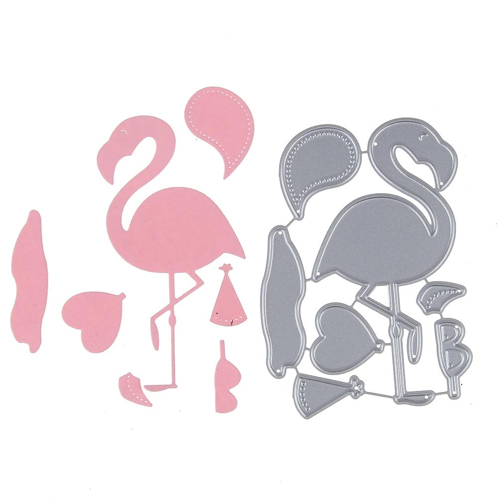 

64*90mm flamingo crane Customized Hot Stencil Metal Cutting Dies Cut Practice Hands-on DIY Scrapbooking Album Craft dies