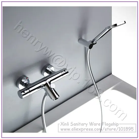 

Wholesale - Luxury Thermostatic Bath & Shower Faucet,Cold & Hot Water Mixer, Temperature Control, MOQ in 8PCS/Lot, X9013BS