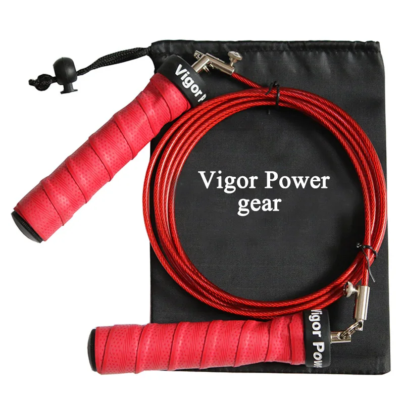 

Adjustable Cables - Steel Ball Bearings Absorb Sweat Non-slip Weighted Jump Rope Speed Skipping Rope