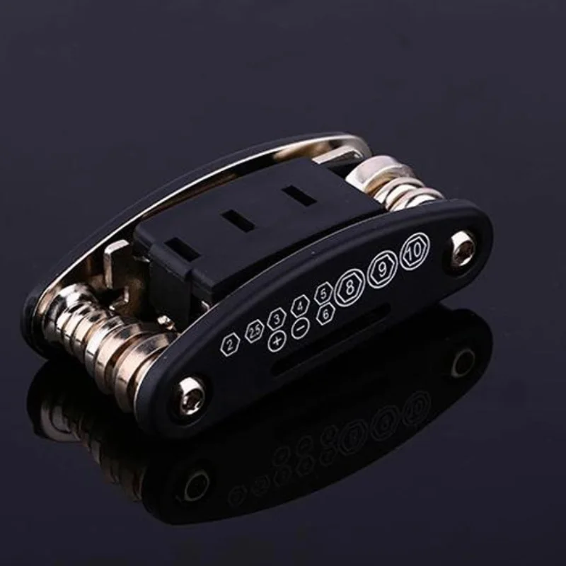 15 in 1 Multi Usage Bike Bicycle Repair Bike Tools Kit Hex Wrench Nut Tire repair Hex Allen Key Screwdriver Socket Extension Rod - Image 3