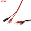 1m cocodrilo Clip AV de prueba, Banana macho lleva conector comprobador doble sonda Pince pinza de cocodrilo Electronique del multímetro de DC de potencia ► Foto 2/5