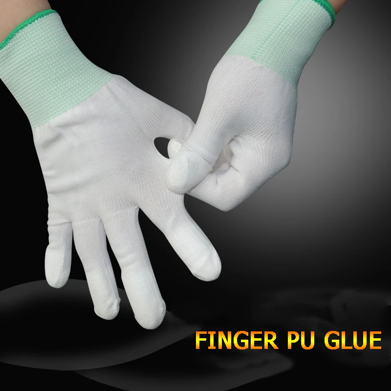 

Multiple PU Antistatic Gloves Working Gloves Coated Finger Wear-resistant Anti-slip Breathable Manufacturing Industry Gloves