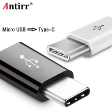 Antirr Type-C Cable Micro USB to Type C Adapter Fast Charger Converter for Xiaomi Mi5 Mi6 HuaWei P9 P10 Letv HTC Samsung letv 2