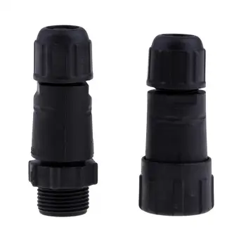

10Pairs 3 Pin M14 Waterproof Rubber Electrical Plug Socket Cable Connectors
