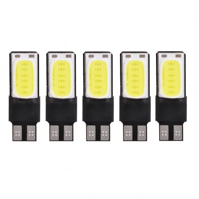 

5Pcs T10 LED COB W5W 168 4W 194 6000K White Light Car Decode Lamps (CD/12V)