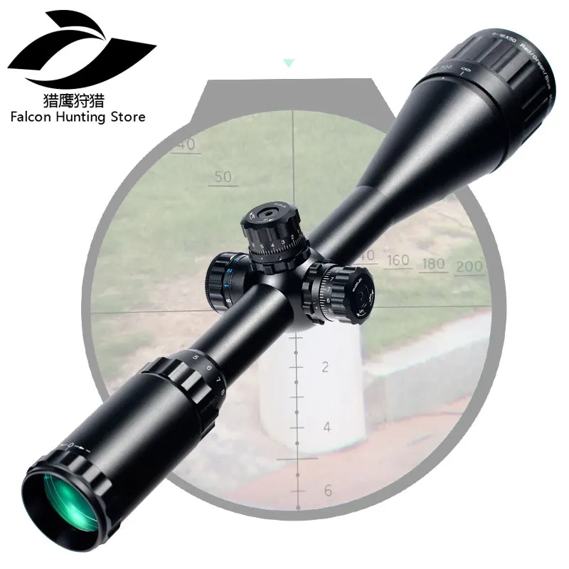 

Tactical Optical Sight 4-16x50 AOE Mil-dot Reticle RifleScope Locking Resetting Full Size Hunting Rifle Scope