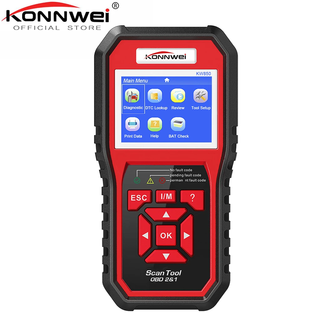 

OBD 2 Automotive Scanner KONNWEI KW850 Enhanced OBD2 Scanner Scaner Automotriz Diagnosis Car Scanner Tool OBD Scanner PK NT301
