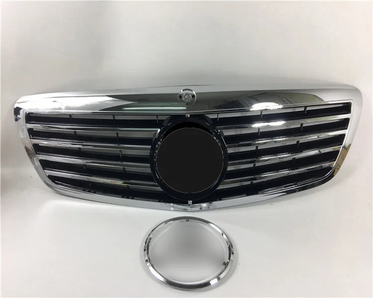 

eOsuns Front Bumper Grill Grille for Mercedes-Benz S class W221 S300 S350 S400 S500 S600 2006-2012,with Racing grills