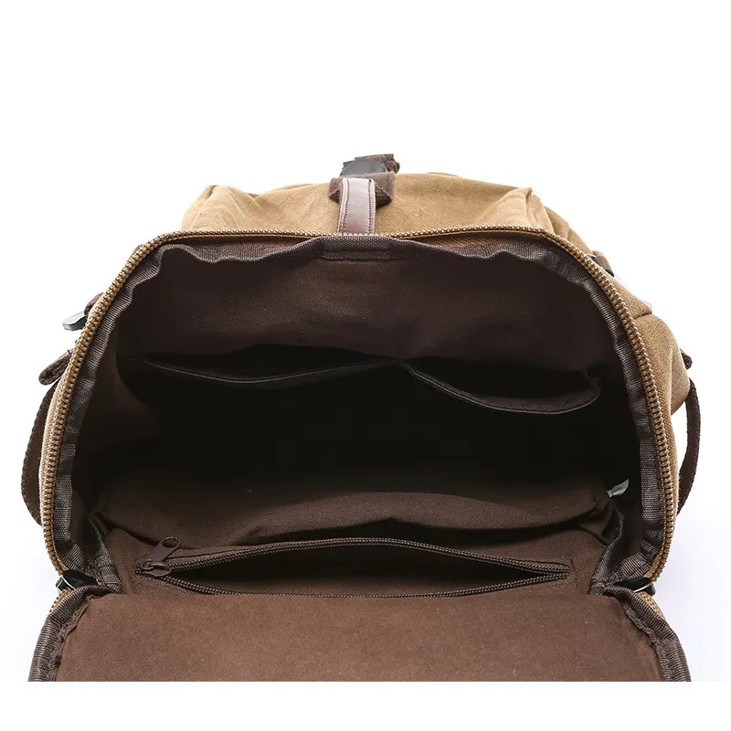  3in1 Vintage Backpack Travel Bag Men Male Backpacks School Bags Large Capacity Back Pack Portable D - 4000076947409